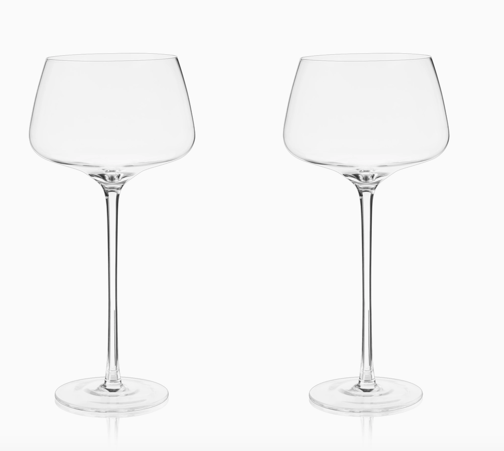 Angled Crystal Amaro Spritz Glasses (Set of 2)