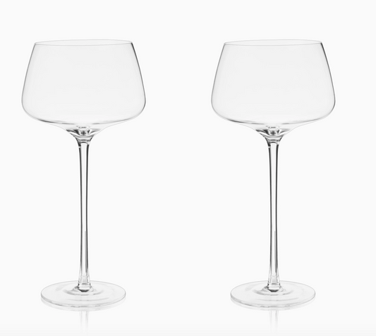 Angled Crystal Amaro Spritz Glasses (Set of 2)