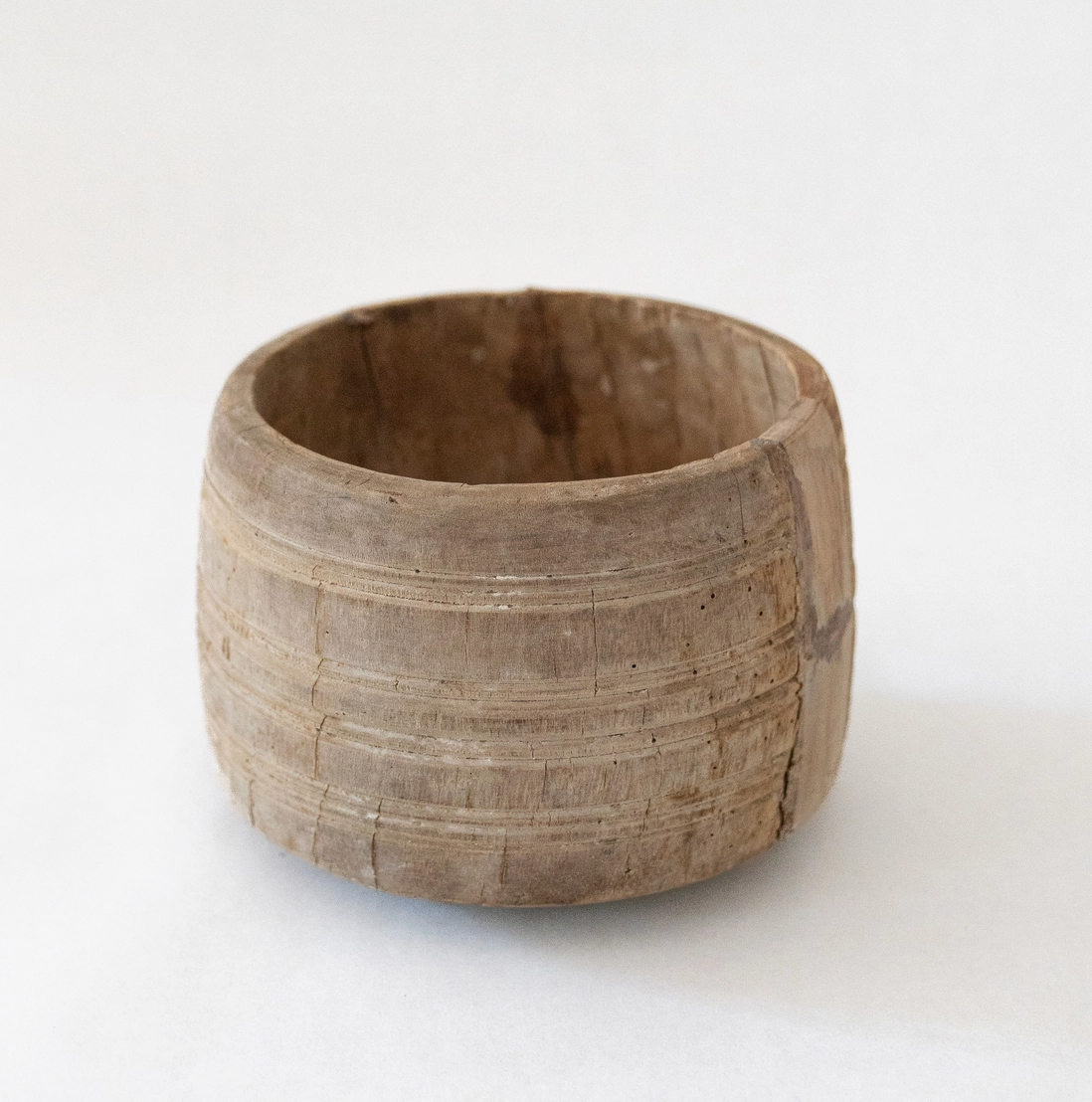 Antique Wooden Honey Pot