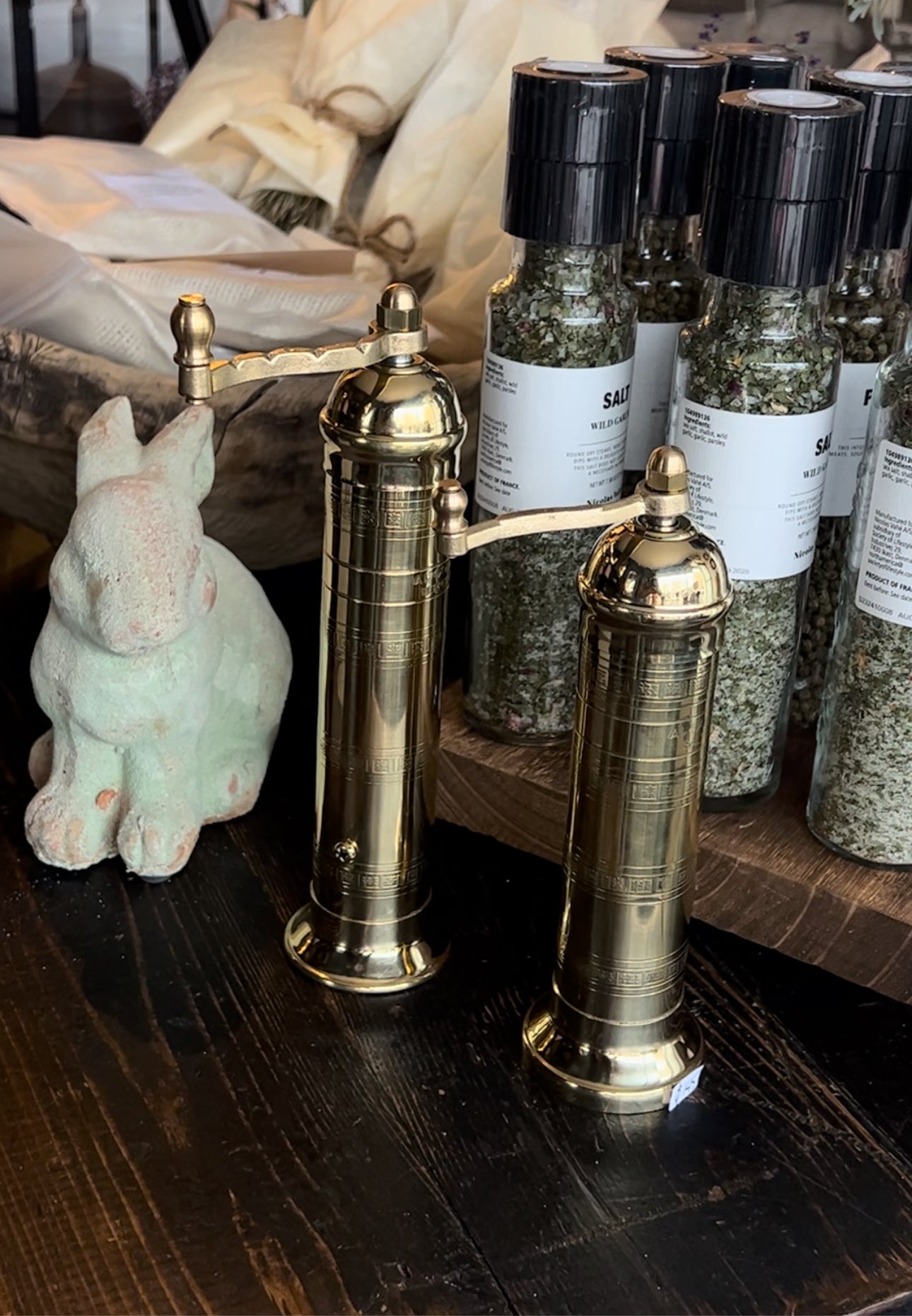 Brass Pepper & Salt Mill