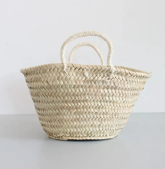 Natural Straw Basket - Small