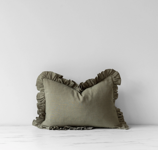 Sage Ruffle Pillow